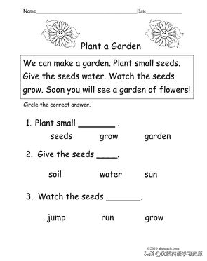 英语原版阅读：Plant a Garden