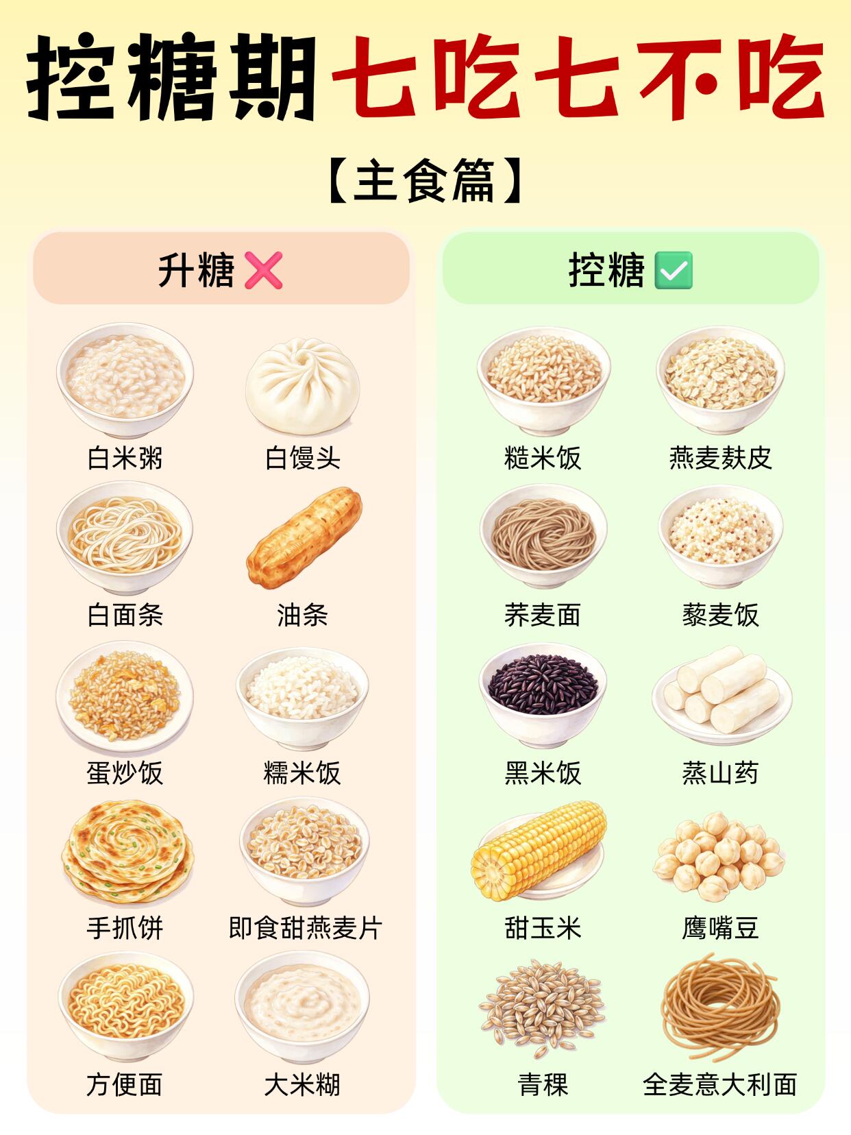 糖尿病饮食正确做法终极指南，收藏这一篇就够了